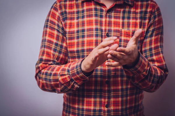 man claps and applauding