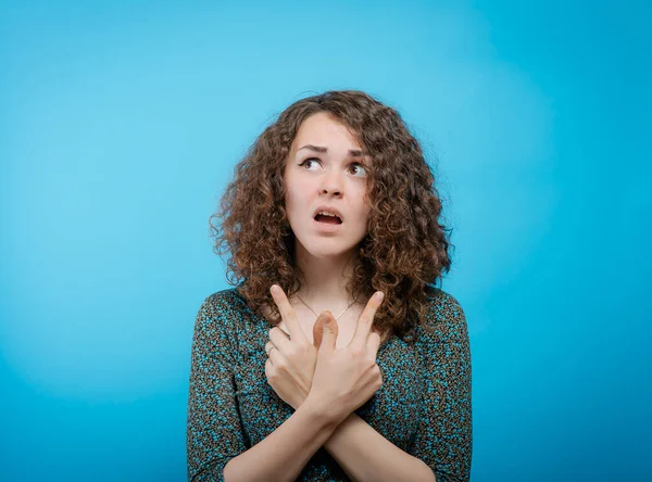 Stop Met Het Gebaar Van Verontwaardiging Van Vrouwen — Stockfoto