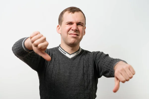 Man Showing Thumb Gesture Stock Image