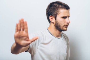 İşadamı dur hareketi gösterdi