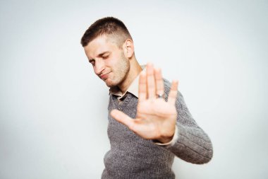 İşadamı dur hareketi gösterdi