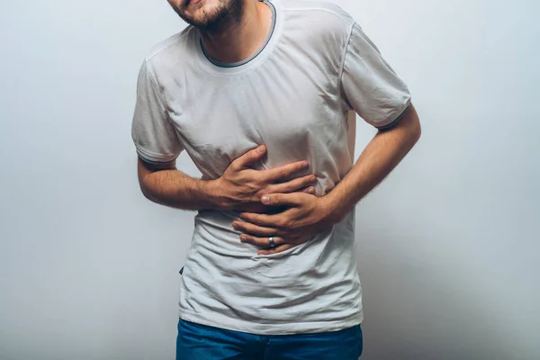 Stomach Pain Men — Stock Photo, Image