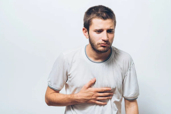 Ein Mann Mit Einem Herzinfarkt — Stockfoto