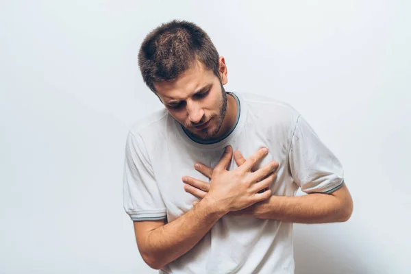 Homme Avec Une Crise Cardiaque — Photo