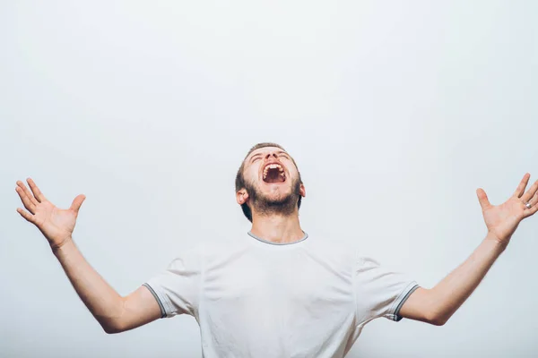 Alegre Homem Muito Feliz — Fotografia de Stock