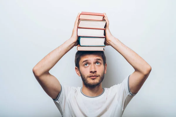 Hombre Con Libro — Foto de Stock