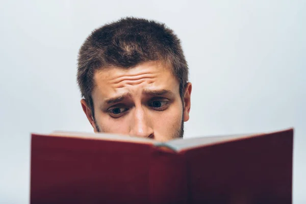 Hombre Con Libro — Foto de Stock