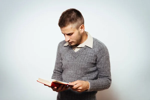 Man Met Een Boek — Stockfoto