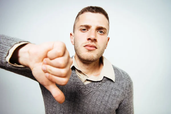 Man Showing Thumb Gesture — Stock Photo, Image