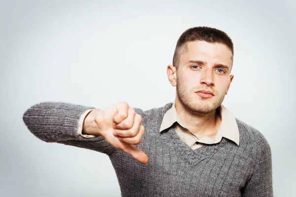 Man Showing Thumb Gesture — Stock Photo, Image