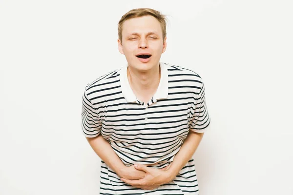 Stomach Pain Men — Stock Photo, Image