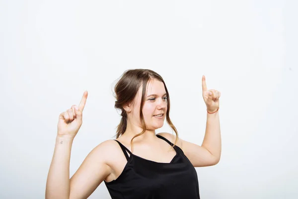 Que Alegria Mulher Muito Feliz — Fotografia de Stock