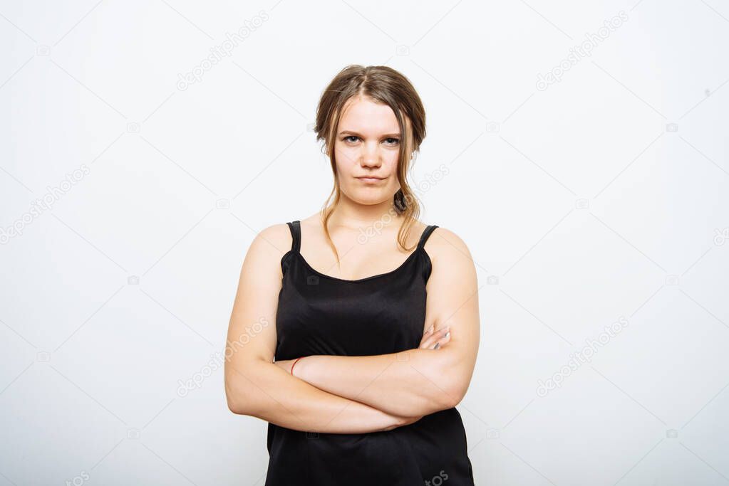 Portrait of a woman arms folded