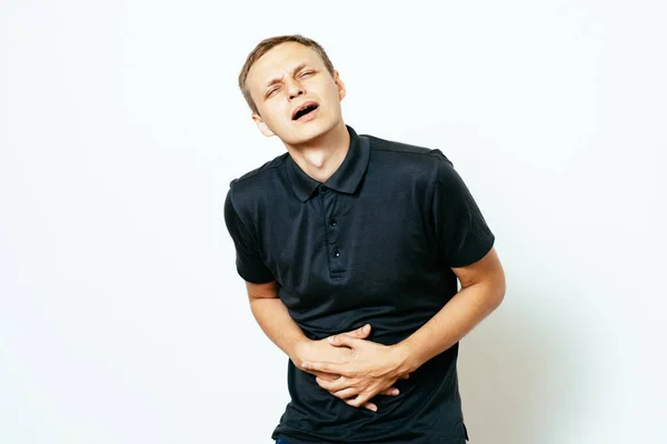 Stomach Pain Men — Stock Photo, Image