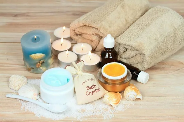 Spa concept with candles — Stock Photo, Image