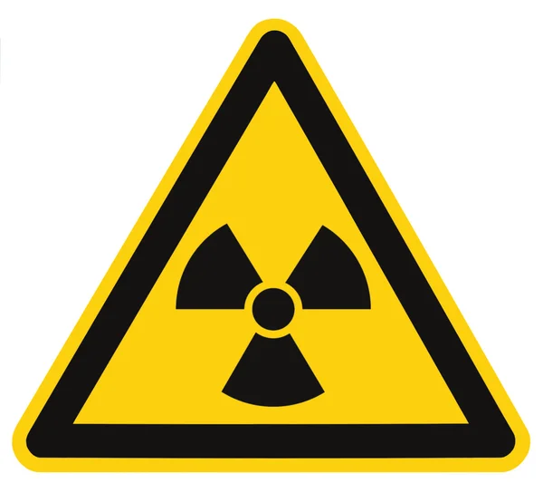 Radiation hazard symbol sign of radhaz threat alert icon label