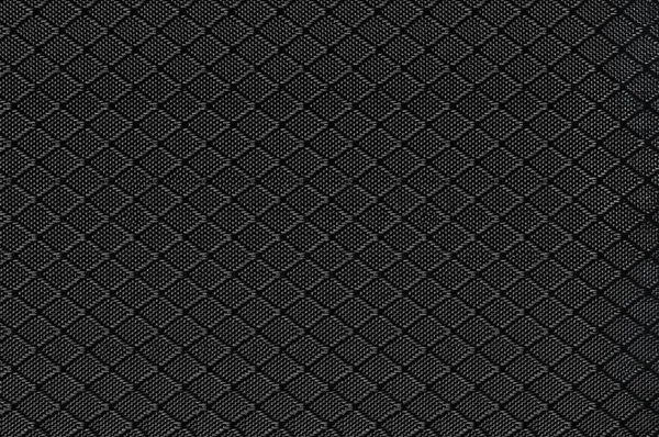 Textura de fondo de tela de nylon negro, Patrón de primer plano macro horizontal texturizado detallado grande, Espacio de copia textil — Foto de Stock