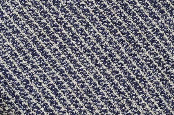 Grå blå Vintage kavaj kokt ull Loop lugg tyg bakgrundsmönster textur, stora detaljerade grå vågrät texturerat ylle textil makro närbild, blandning detalj, grov Smart Casual stil — Stockfoto