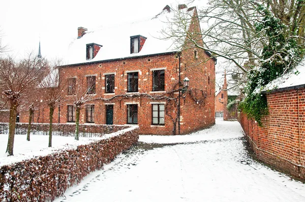 房子在鲁汶的历史部分 — 图库照片