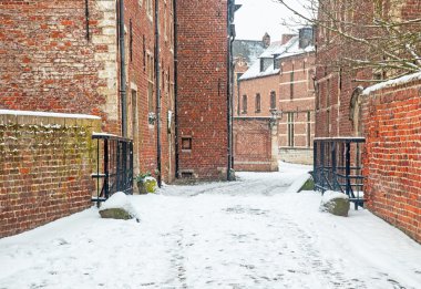 Leuven tarihi parçası evlerde