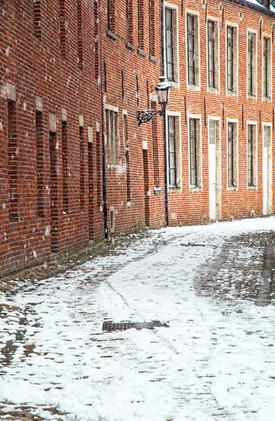 Leuven tarihi parçası evlerde — Stok fotoğraf