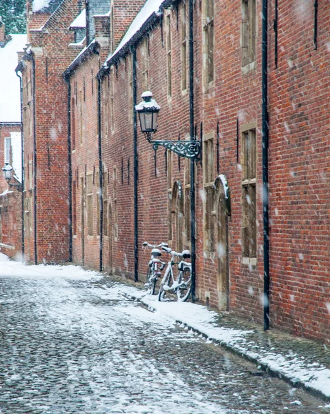 Maisons dans la partie historique de Louvain — Photo