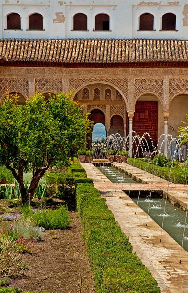 Granada Spanin Juni 2010 Den Berömda Alhambra Granada Spanien Den — Stockfoto