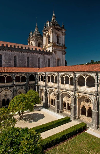 Slavný Klášter Batalha Portugalsku — Stock fotografie