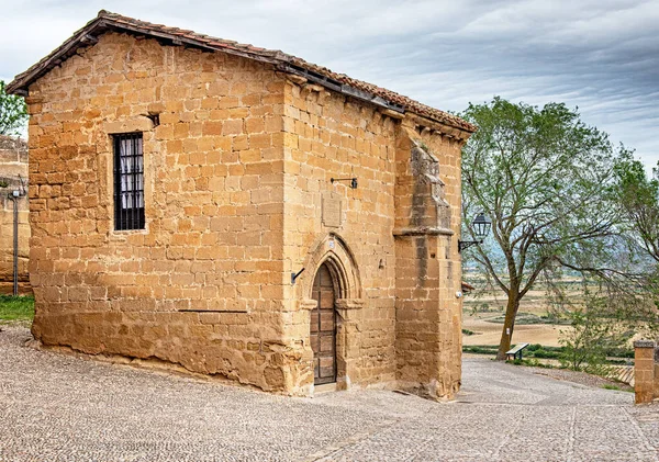 San Vicente Sonsierra Kalesi Ndeki Kilisenin Gotik Tarzı Kapısı — Stok fotoğraf