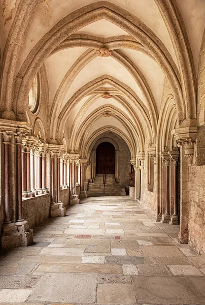 Heiligenkreuz Áustria Fevereiro 2020 Claustro Mosteiro Cisterciense Abadia Heiligenkreuz Heiligenkreuz — Fotografia de Stock