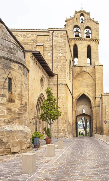 Porta Medievale Ingresso Alla Città Laguardia Nella Rioja Alavesa — Foto Stock
