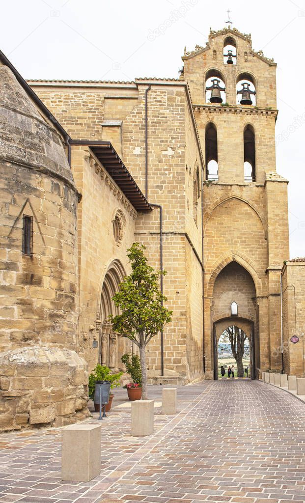 Medieval gate entrance to the town of Laguardia in the Rioja Alavesa