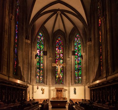 Heiligenkreuz, Avusturya - 12 FEBRUARY, 2020: Heiligenkreuz Manastırındaki Şapel