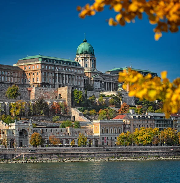 Vista Sobre Palácio Real Buda Budapeste Hungria — Fotografia de Stock