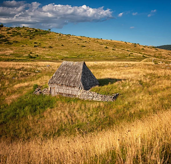 Maisons Abandonnées Dans Les Montagnes Monténégro — Photo