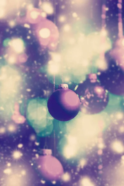 Fond de Noël avec boules — Photo