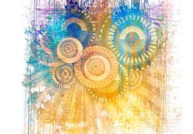 Stilize edilmiş arka plan boyalı soyut