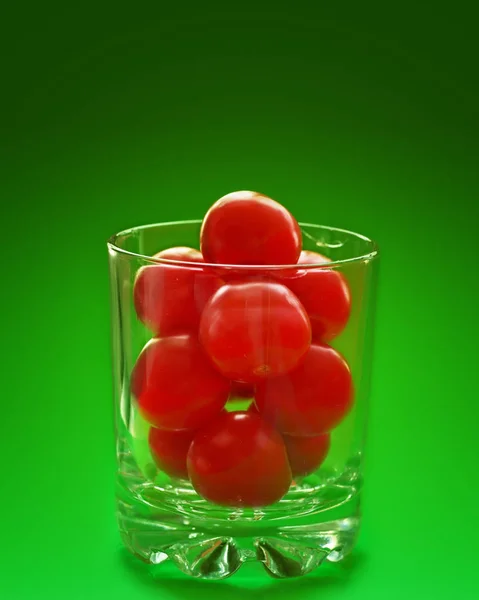Cherry Rajče Skle — Stock fotografie