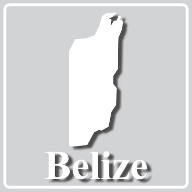 Haritanın beyaz silüeti ve Bel yazısıyla gri simge