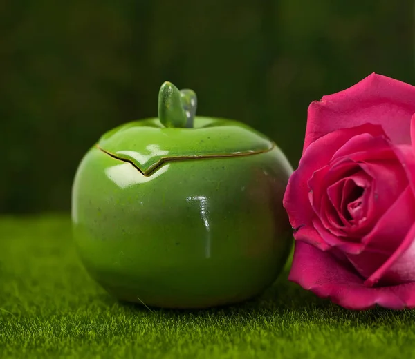 Sugar bowl made of clay — Stock Photo, Image