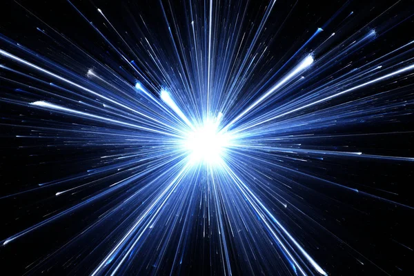 Sternexplosion mit Teilchen — Stockfoto