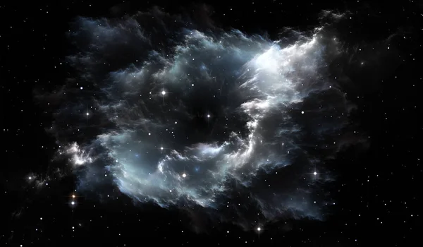 Nebulosa estelar espacial. Espaço fundo com nebulosa e estrelas — Fotografia de Stock