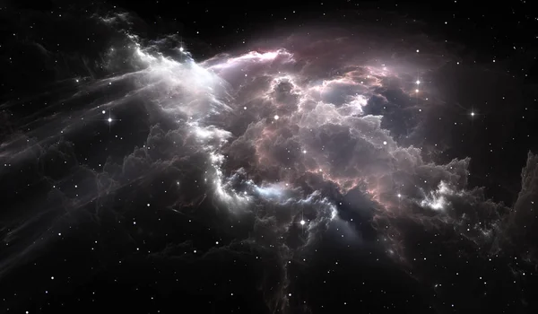 Hely csillag-köd. Helyet a háttér, a köd és a csillagok — Stock Fotó