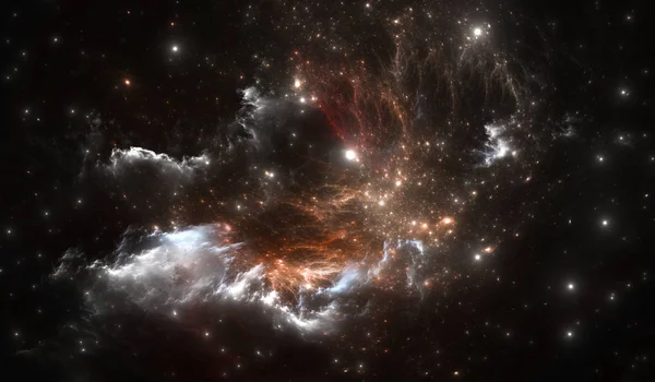 Rymden stjärnor nebulosa. Utrymme bakgrund med nebula och stjärnor — Stockfoto