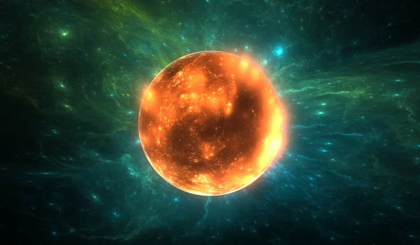 X-ray emission from erupting young star — Stock Photo, Image