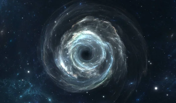 Buraco negro no espaço profundo — Fotografia de Stock