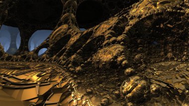 garip şekiller, 3d çizim üzerinden 3D arka plan