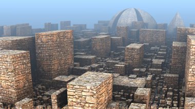 garip şekiller, 3d çizim 3D fantasy arka plan