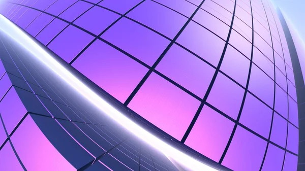3D абстрактний геометричний фіолетовий фон, 3D ілюстрація — стокове фото