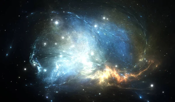 Nebulosa espacial, para uso con proyectos de ciencia, investigación y educación . —  Fotos de Stock
